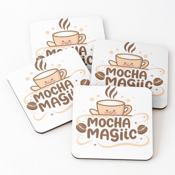 Item preview, Mocha Magic: Cute Kawaii Mug Character with Swirl and Coffee Beans Decor designed and sold by HahaHandlesHub.