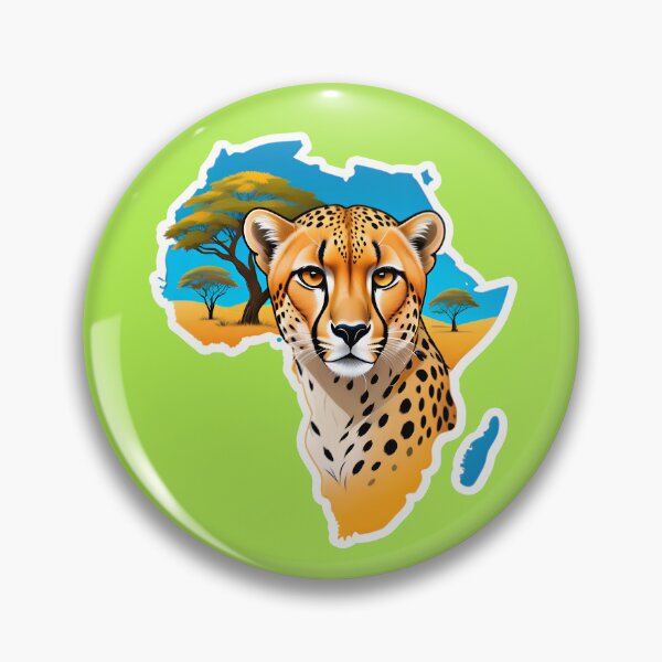 Item preview, Map Of Africa With A Cheetah designed and sold by TheArtOfPat.