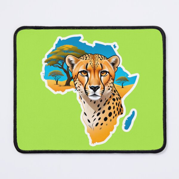 Item preview, Map Of Africa With A Cheetah designed and sold by TheArtOfPat.