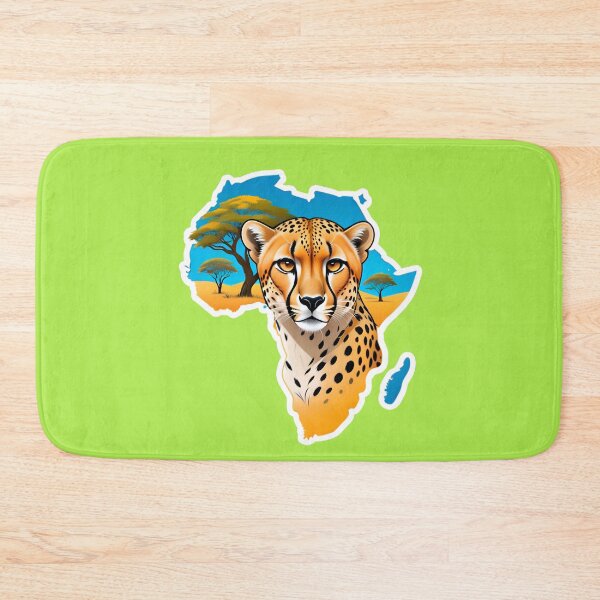 Item preview, Map Of Africa With A Cheetah designed and sold by TheArtOfPat.