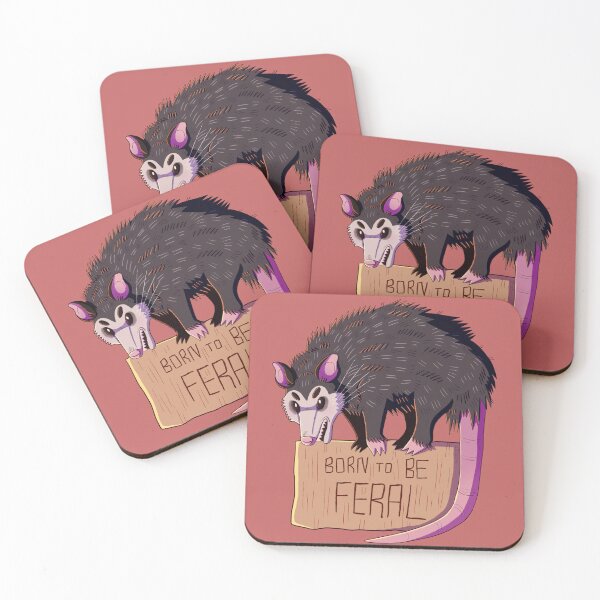 Item preview, Born To Be Feral Opossum designed and sold by skybluekitty.