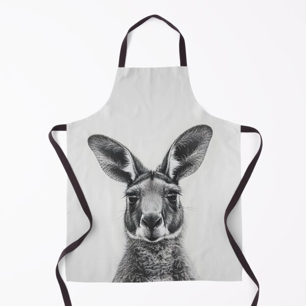 Item preview, Black and White Kangaroo pencil drawing designed and sold by Pencil-Art.