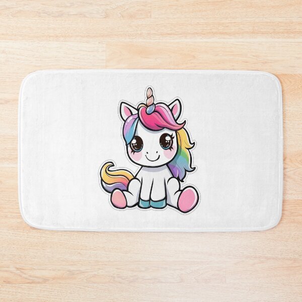 Item preview, Kawaii Chibi Rainbow Baby Unicorn  designed and sold by KawaiiArtStyle.