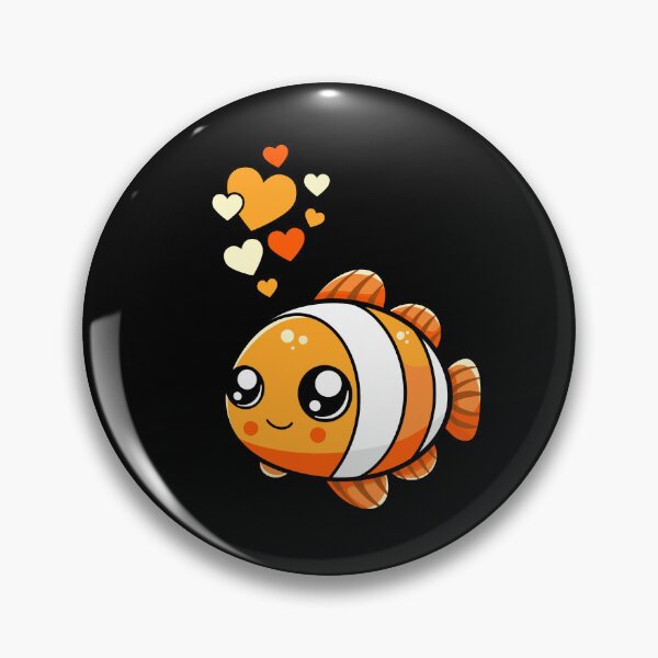 Item preview, Cute Clownfish With Hearts designed and sold by eternallygifted.