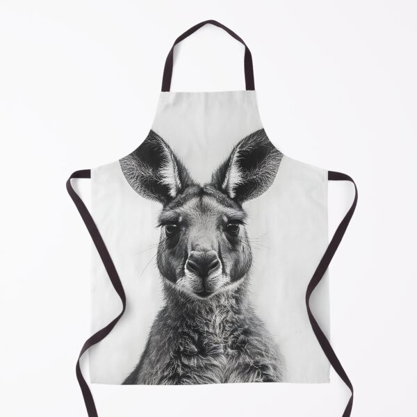 Item preview, Black and White Kangaroo pencil drawing designed and sold by Pencil-Art.