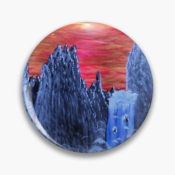 Item preview, India Ink Painting by Samuri Pirate - Sunset Falls designed and sold by samuripirate.