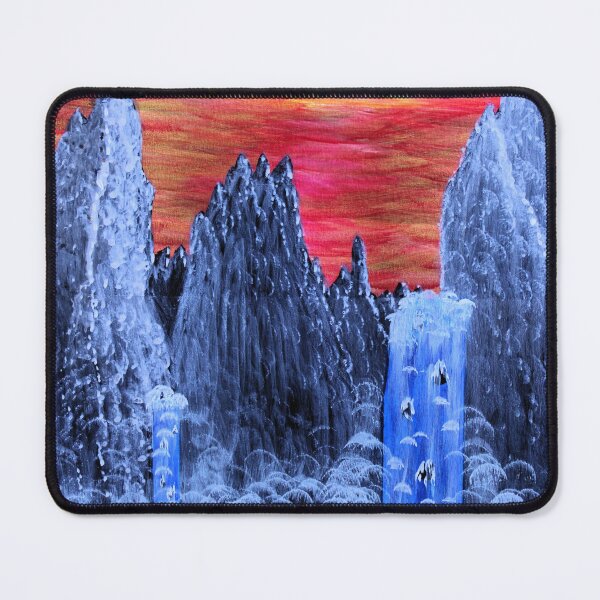 Item preview, India Ink Painting by Samuri Pirate - Sunset Falls designed and sold by samuripirate.
