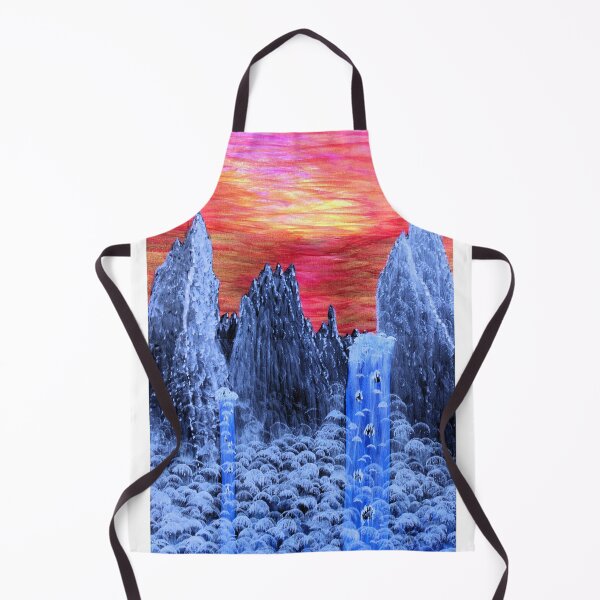 Item preview, India Ink Painting by Samuri Pirate - Sunset Falls designed and sold by samuripirate.