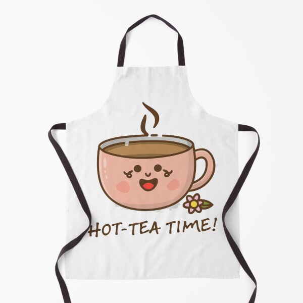 Item preview, Hot Tea Time: Cute Kawaii Mug Character with Smile and Message designed and sold by HahaHandlesHub.