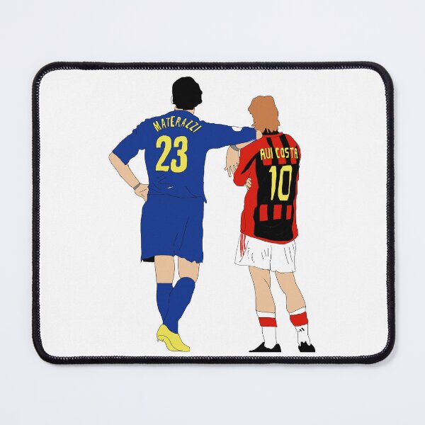 Item preview, Materazzi and Rui Costa watching team fans designed and sold by historic-photos.