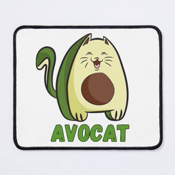 Item preview, Avocat, Funny Avocado and Cat,  designed and sold by Kondi-Art.