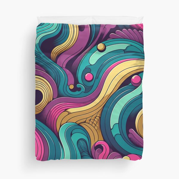 Item preview, Vibrant Swirls of Colour in Hypnotic Abstract Harmony designed and sold by ArtComixHaven.