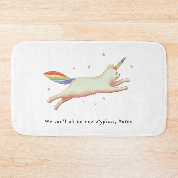 Item preview, We Can’t All Be Neurotypical, Karen with Unicorn Cat Gift for cat lovers designed and sold by GosiaArtGarden.