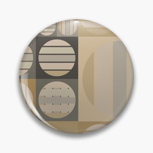 Item preview, Grey and Gold Geometric LUNA designed and sold by Sharon Schwalbe.