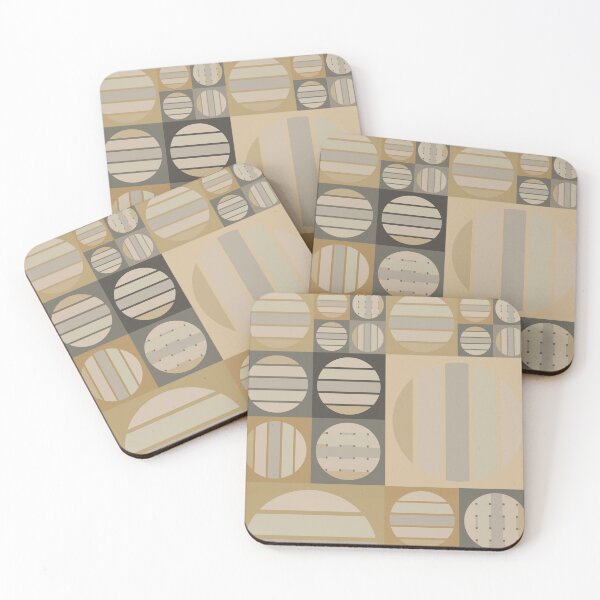 Item preview, Grey and Gold Geometric LUNA designed and sold by Sharon Schwalbe.
