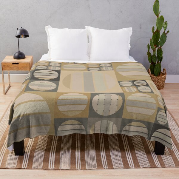 Item preview, Grey and Gold Geometric LUNA designed and sold by Sharon Schwalbe.