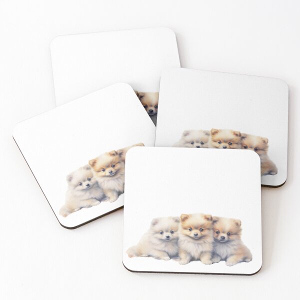 Item preview, Watercolor Pomeranian Puppies designed and sold by ttntt.