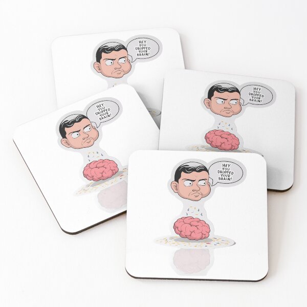 Item preview, Funny Brain Dropping Quote Vinyl Sticker, Sarcastic Cartoon Decal, Laptop and Water Bottle Decoration, Unique Comic Sticker Design designed and sold by WatermelonPink.