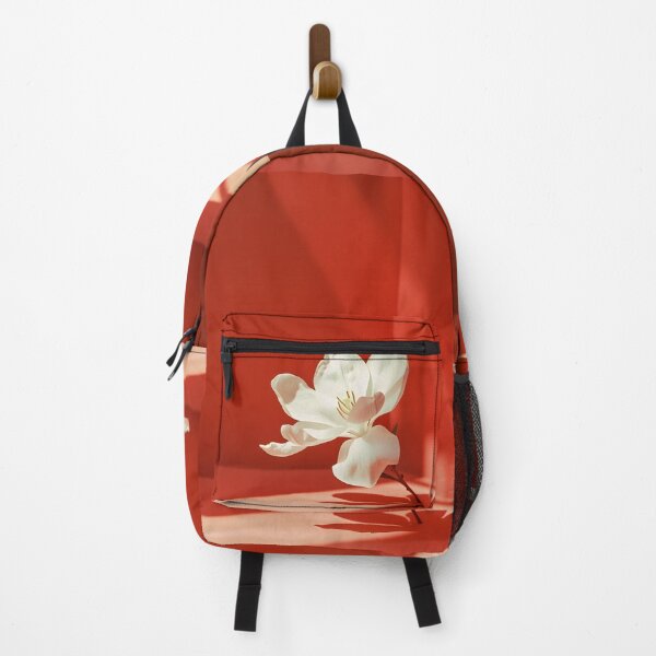 Item preview, Single white flower in a red room minimalist print designed and sold by dcrc.