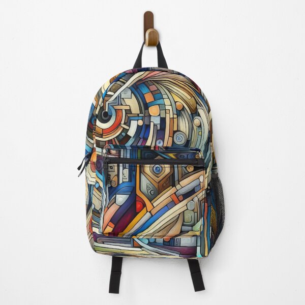 Item preview, Orchestration of Abstract Forms in Mechanical Harmony Canvas designed and sold by ArtComixHaven.