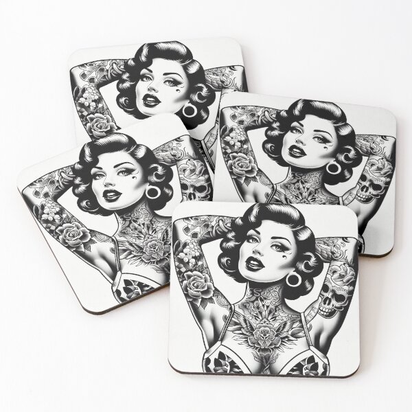 Item preview, Hot Inked Girl designed and sold by PulpVintage.