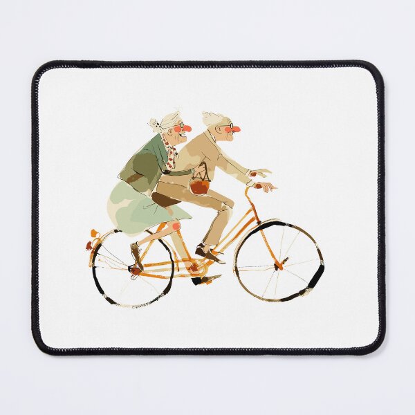 Item preview, Old Couple Bicycling designed and sold by Liededrom..