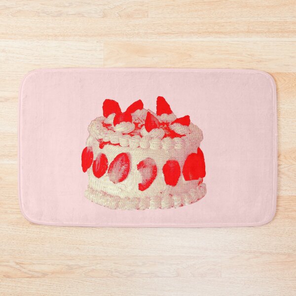 Item preview, vintage strawberry cake designed and sold by Creative Brat Design Studio.