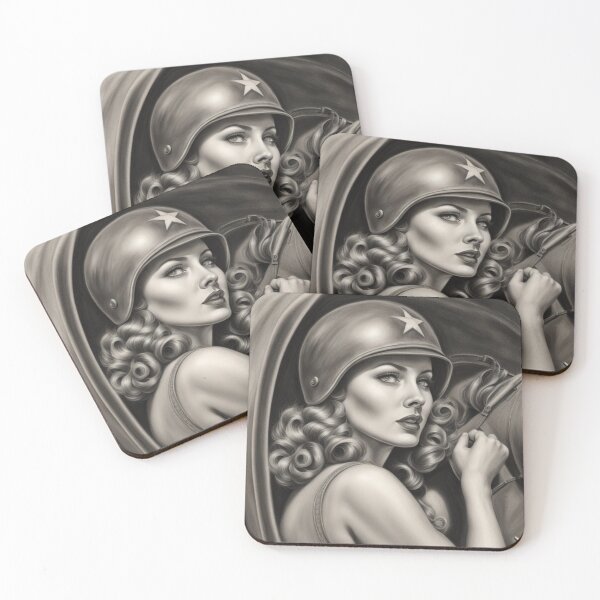 Item preview, WWII Woman Portrait designed and sold by Geek Girl Ohio.