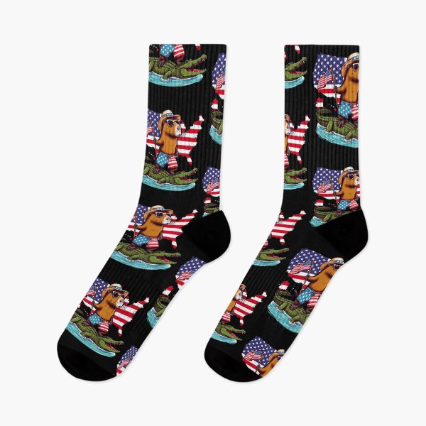 Item preview,  Capybara 4th of July | Funny American Capybara with Friend Crocodiles designed and sold by JUSTBEELEGANT.