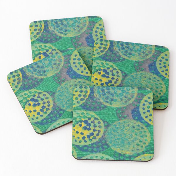 Item preview, Abstract Bulbs Green/Yellow Painting designed and sold by KPoppy Art.
