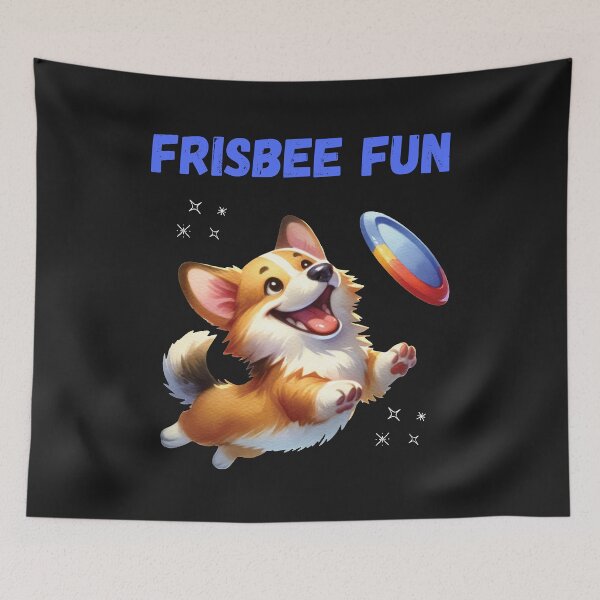 Item preview,  Cute Dog Playing Frisbee designed and sold by AlienOccupation.