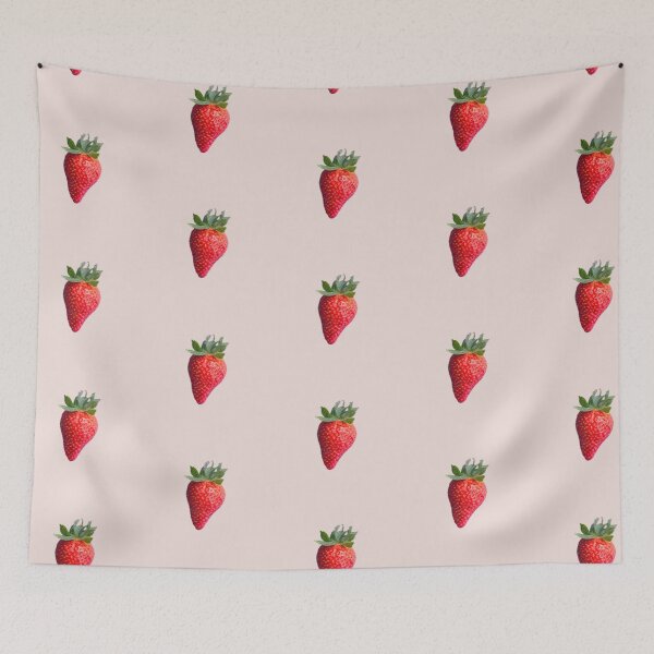 Item preview, realistic strawberry designed and sold by Creative Brat Design Studio.