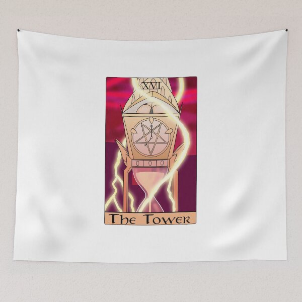 Item preview, Hazbin Hotel Tarot Card The Tower designed and sold by Munro20.