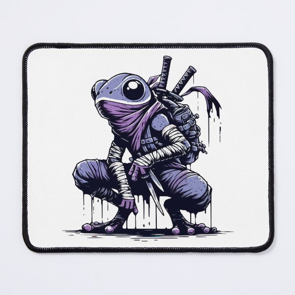 Item preview, Ninja Samurai Frog Ink Splash Anime Art designed and sold by TomFrontierArt.