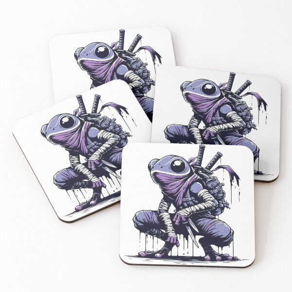 Item preview, Ninja Samurai Frog Ink Splash Anime Art designed and sold by TomFrontierArt.