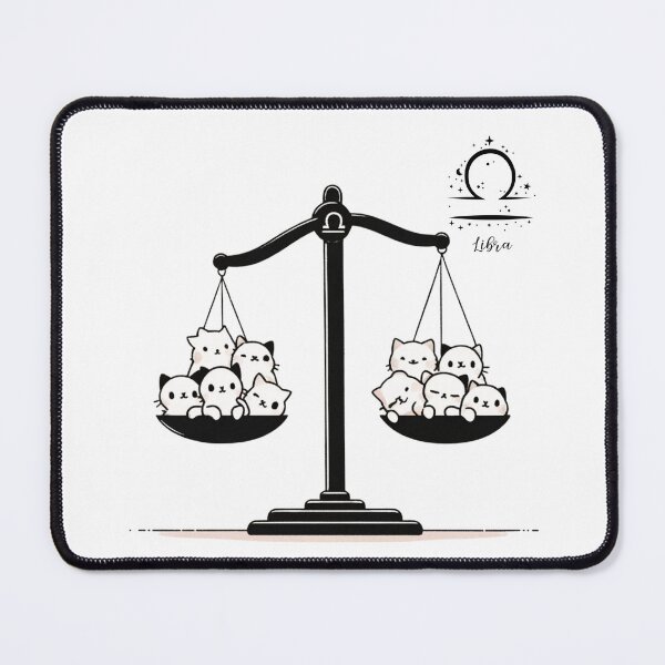 Item preview, A cat of the Libra zodiac sign  designed and sold by millyscatshop.