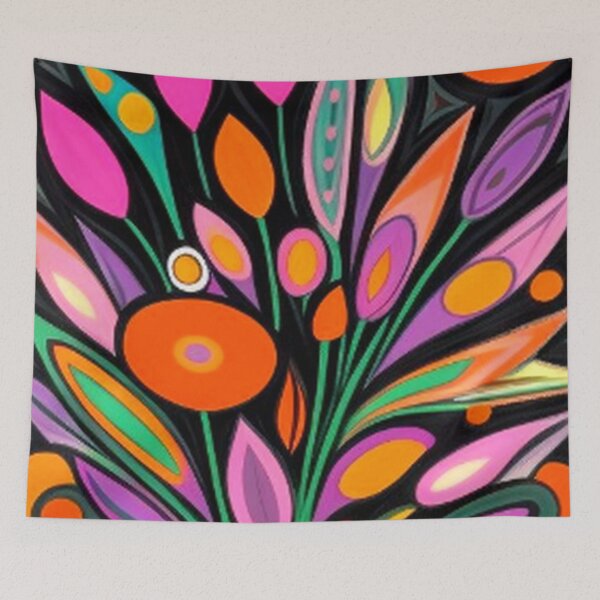 Item preview, Classic Vintage Abstract Floral Art designed and sold by TheDarkWardrobe.
