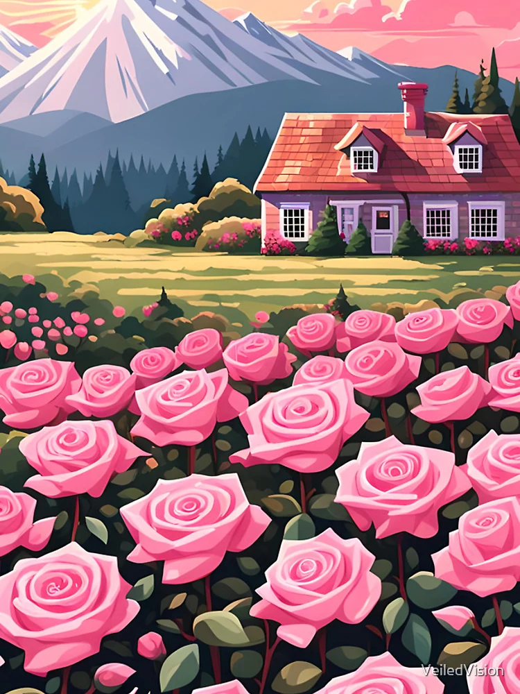 Thumbnail 4 of 4, iPhone Case, Pink Roses designed and sold by VeiledVision.