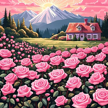Artwork thumbnail, Pink Roses by VeiledVision