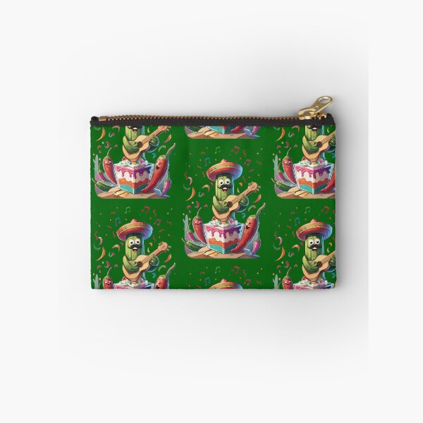 Item preview, Cactus with charro and guitar celebrating Mexico with cake and chilies designed and sold by Elnica.