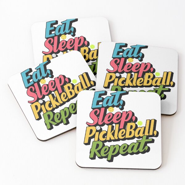 Item preview, Eat Sleep Pickleball Repeat designed and sold by TheCatmeow2000.