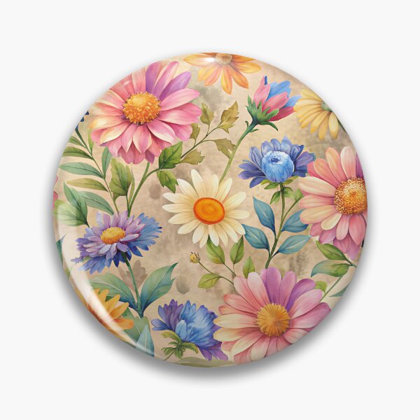 Item preview, Pattern with colorful summer flowers. designed and sold by ElenaHrubes.