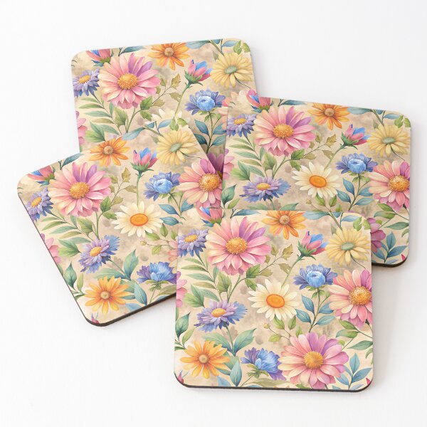 Item preview, Pattern with colorful summer flowers. designed and sold by ElenaHrubes.