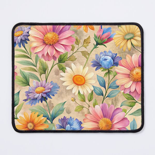 Item preview, Pattern with colorful summer flowers. designed and sold by ElenaHrubes.