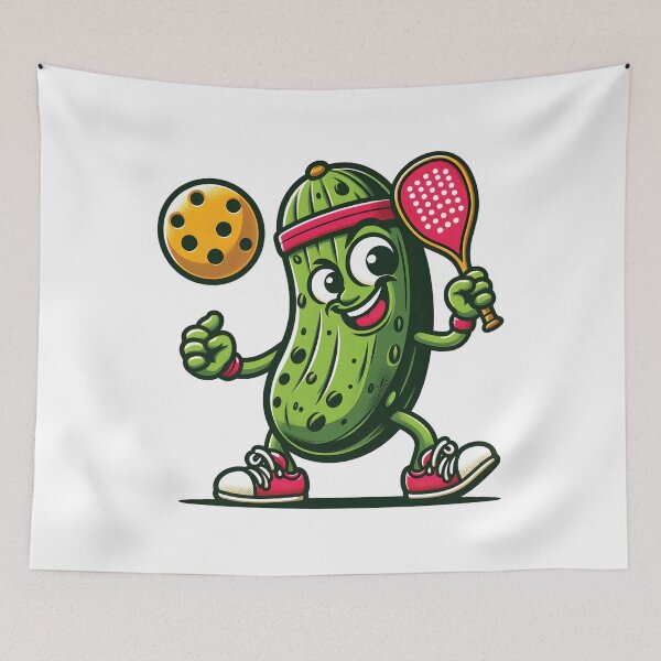 Item preview, Funny pickle playing pickleball  designed and sold by BuxomBabe21.