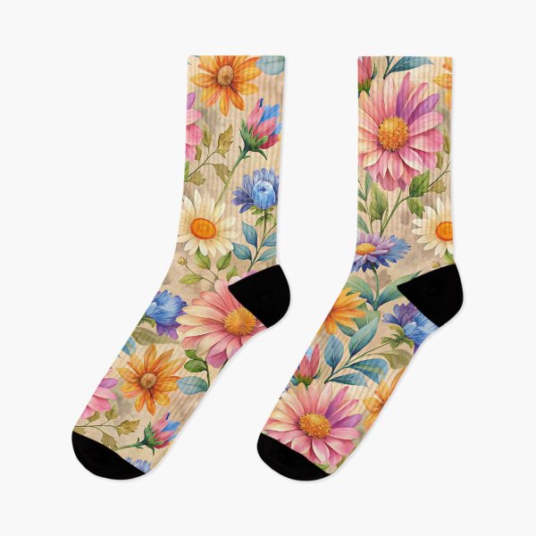 Item preview, Pattern with colorful summer flowers. designed and sold by ElenaHrubes.
