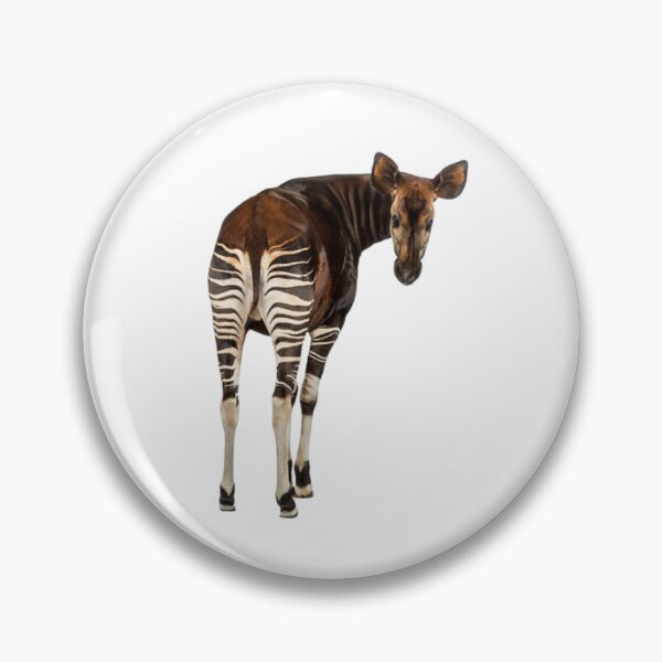 Item preview, Enigmatic Okapi: A Glimpse of Striped Elegance designed and sold by NatureSyllabus.