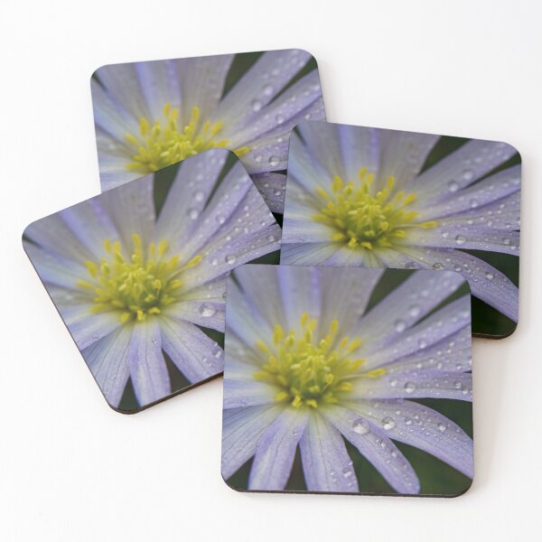 Item preview, Purple Flowers With Water Droplets designed and sold by JMDesignHouse.