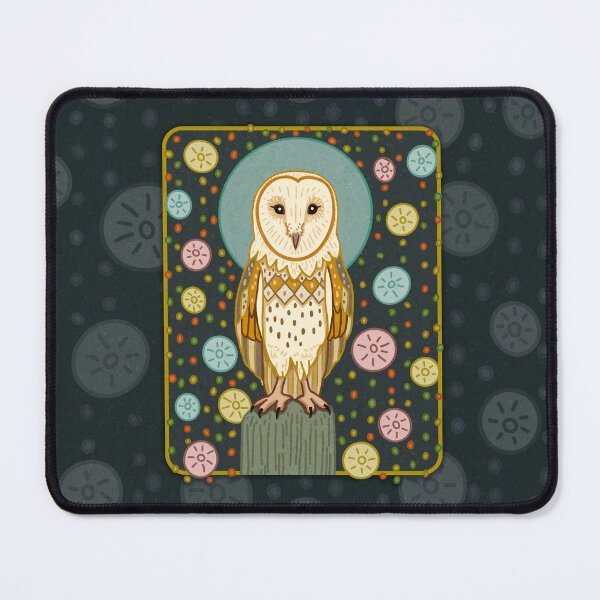 Item preview, MID CENTURY GOTHIC Barn Owl designed and sold by rorabeenie.