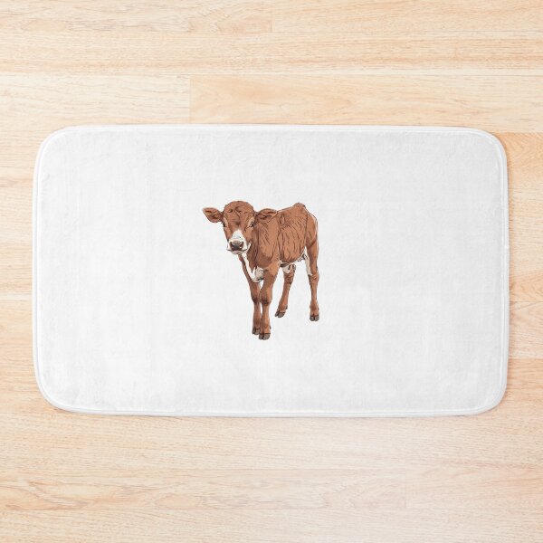 Item preview, Inquisitive Brown Calf on Black Background designed and sold by NatureSyllabus.